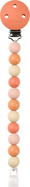 NATTOU Klip na cumlík silikónový clay/white bez BPA Beige/Terracotta