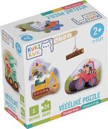 KukiKuk 80060 - Grandi puzzle Macchine da costruzione