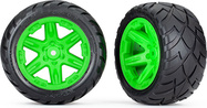Traxxas koleso 2.8", disk RXT zelený, pneu Anaconda (2WD zadné) (2)