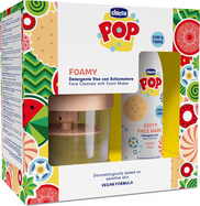 CHICCO Gel limpiador suave para el rostro POP Softy Vainilla 150ml con dispensador espumante