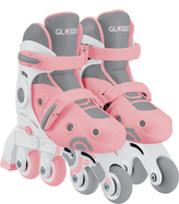 Globber detské kolieksové korčule 2v1 veľkosť 26-29 Pastel Pink - White