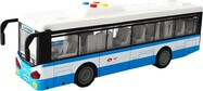 Mestský autobus na zotrvačník s osvetlením a zvukom - modrý