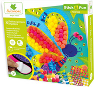 Sycomore Stick &amp; Fun - zdobenie bambuľkami - motýle