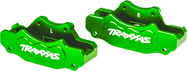 Traxxas etrier față frână aluminiu verde (pereche)