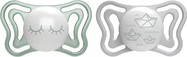 CHICCO Cumlík Physio Light silikónový nočný 16-36m, 2ks