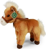 Cavallo di peluche marrone in piedi 30 cm ECOLOGICO
