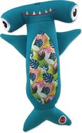 Hračka Dog Fantasy Water Float kladivák plávajúci s PET fľašou tyrkysová 33cm
