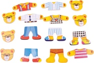 Bigjigs Toys Obliekacie puzzle Medvedia rodinka