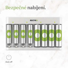 GP USB зарядно ECO AA/AAA + 4xAA 2100mAh + 4xAAA 850mAh GP ReCyko