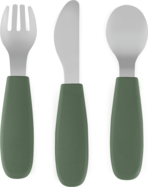 PETITE&amp;MARS Sada príborov s nerezovej ocele Take&amp;Match Misty Green 12m+