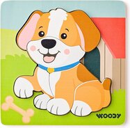 Woody Puzzle Baby - psík