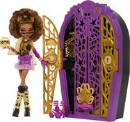 Mattel Monster High Skulltimate secrets Clawdeen Wolf, skriňa a príslušenstvo,19 prvkov
