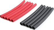 Zmršťovacia bužírka 4.7mm červená + čierna (10)