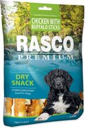 Pochúťka Rasco Premium byvolia koža obalená kuracím mäsom, tyčinky 230g