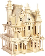 Woodcraft Drevené 3D puzzle vila