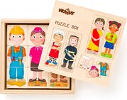 Woody Puzzle Ľudia a povolania z celého sveta v dr. krabičke