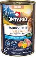 Konzerva Ontario Adult monoprotein morčacie paté s batátmi 400g