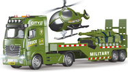 Militärischer LKW 55 cm und Hubschrauber mit Effekten Set