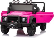 Elektrické autíčko Land Rover Defender 110 SVX 12V, ružové, 4X4 pohon, LED svetlá, predné