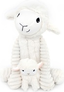PTIPOTOS Plüschschaf Olou weiß – Mama mit Baby