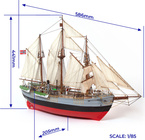 OCCRE Fram výskumná loď 1:85 kit