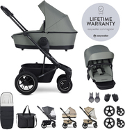 EASYWALKER Set XXL kočík kombinovaný Harvey5 Air Agave Green s príslušenstvom