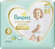 Nohavičky plienkové Premium Care Pants 6 EXTRA LARGE 16kg+ 31ks Pampers
