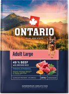 Krmivo Ontario Adult Large Beef &amp; Brown Rice 2,25kg