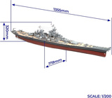 OCCRE USS Missouri 1:200 kit