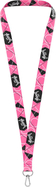 BAAGL Prívesok na kľúče dlhý – lanyard, ružový