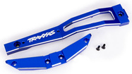 Traxxas prepážka šasi predná hliníková modrá