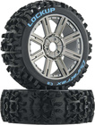 Duratrax kolo 3.2" Buggy H17x34mm Lockup C2 Spoke chróm (2)