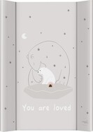 CEBA BABY Podložka prebaľovacia 2-hranná s pevnou doskou (50x70) Basic Polar Bears