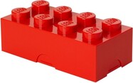 LEGO® box na desiatu 8 - červená  100 x 200 x 75 mm