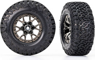 Traxxas koleso 2.2/3.0", disk Raptor R čierny chróm, pneu BFGoodrich T/A KO2 (2) (2WD predný)