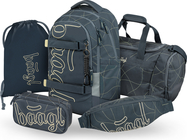 BAAGL SADA 5 Skate Max Wave: ruksak, pernica, vrećica, sportska torba, torbica za struk GRS