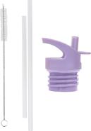 A Little Lovely Company - bouchon, brosse et paille pour bouteille en acier inoxydable - licornes et