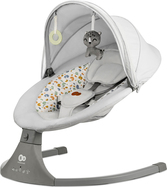 KINDERKRAFT Lehátko pohupujúce s melódiou 2v1 Lumi, do 9 kg, Premium Light Grey