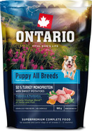 Vzorka Ontario Puppy &amp; Junior All Breeds Monoprotein Turkey &amp; Sweet Potatoes 0,1kg