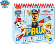Paw Patrol ensemble de coloriage 20x21,5x2cm avec pochoirs, autocollants et 4 feutres