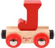 Bigjigs Rail Holzeisenbahnwaggon – Buchstabe J