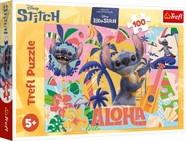 Trefl Puzzle 100 Stitch a priatelia v akcii