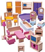Bigjigs Toys Drevený nábytok do domčeka pre bábiky