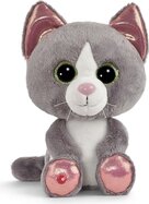 NICI Glubschis plyš Mačka šedá Felinja 25cm, GREEN