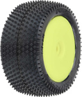 Pro-Line kolo 1:18, pneu Prism Carpet zadné, disk H8 žltý (2) (Losi Mini-B)
