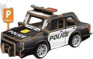3D-Holzpuzzle - Polizeiauto 13 cm