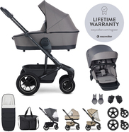 EASYWALKER Set XXL kočík kombinovaný Harvey5 Air Pebble Grey s príslušenstvom