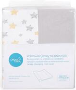 Poťah na prebaľovaciu podložku 50x70-80cm 2ks Light Grey+Yellow Stars