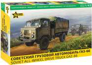 Model Kit avto 43008 - Sovjetski tovornjak s pogonom na vsa kolesa GAZ-66 (1:43)