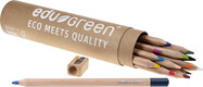 EDU3 Green trojhranné pastelky, 13 farieb tuha 5mm+1 grafitová ceruzka tuha 4mm+ strúhatko